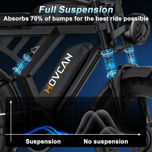 MOVCAN V30 Series Electric Bike for Adults 20" Fat Tire Ebike N31922