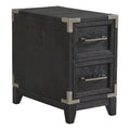 Intercon Furniture Laguna Occasionals 24x14" Wood Chairside Table in Black