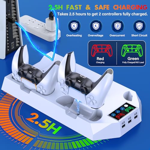 PS5/PS5 Slim Cooling Station with Controller Charging for PlayStation 5 T70142