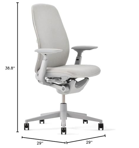 Haworth Zody Standard Posture Upholstered Desk Chair, Ergonomic with Lumbar Support, Lake P83765