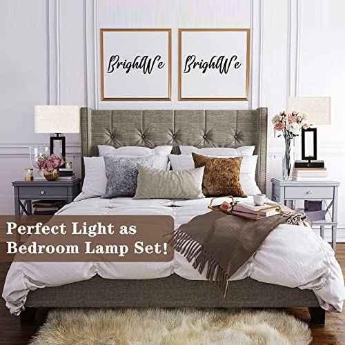 22" Touch Control Table Lamps with USB Ports, Dimmable, Gold & White V1178