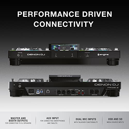 Denon DJ PRIME 4+ Standalone DJ Controller with 4 Decks and 10.1" Touchscreen Z5622