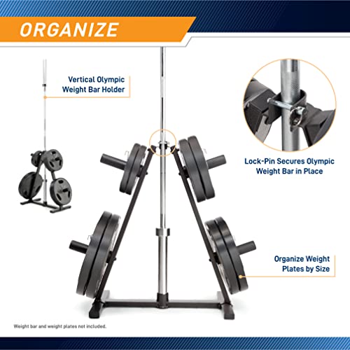 Marcy Olympic Weight Plate Tree for 2-Inch Plates Z6590