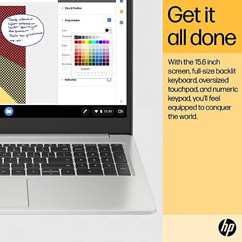 HP Chromebook 15 15.6" HD Laptop, Intel Pentium N6000, 8GB RAM, 128GB Storage, Silver N24809