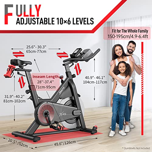 JOROTO X2 X2PRO Exercise Bike with Bluetooth Magnetic Resistance N204120