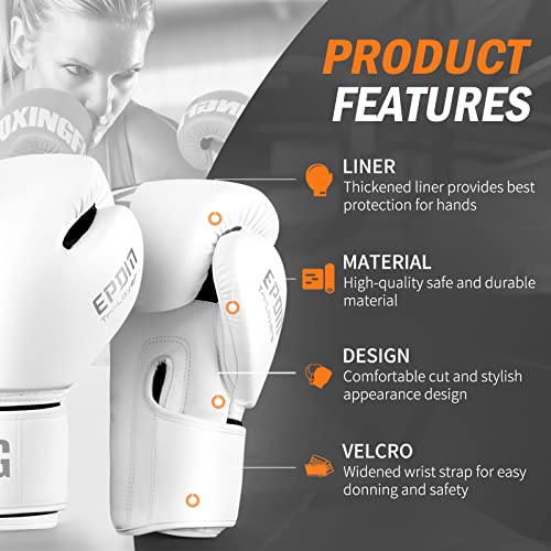 FIVING Boxing Gloves for Men Women MMA Muay Thai Training P93340