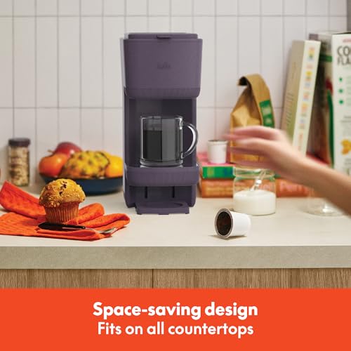 BELLA Single Serve Coffee Maker, K Cup & Ground Compatible, Auto Shutoff X237