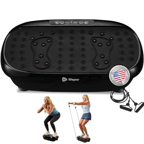 Lifepro Vibration Plate Exercise Machine with Magnetic Acupoints for Full Body Fitness P3479