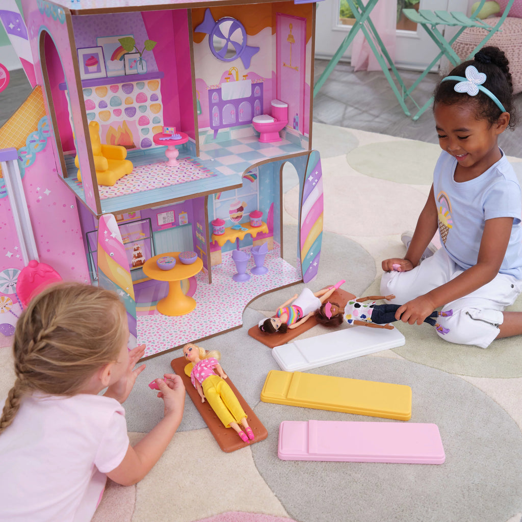 KidKraft Candy Castle Wooden Dollhouse with 28 Accessories U48940