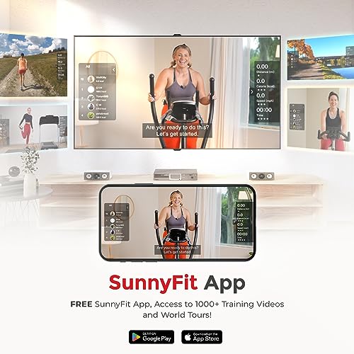 Sunny Health & Fitness Programmable 16 Electro-Magnetic Elliptical Cross Trainer W120663