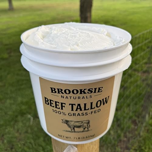 Beef Tallow 7 Lb. Rendered Bulk for Soaps, Balms, Skincare M576