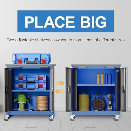 7-Drawer Rolling Toolbox with Lockable Wheels and Keyed Locking System J502595