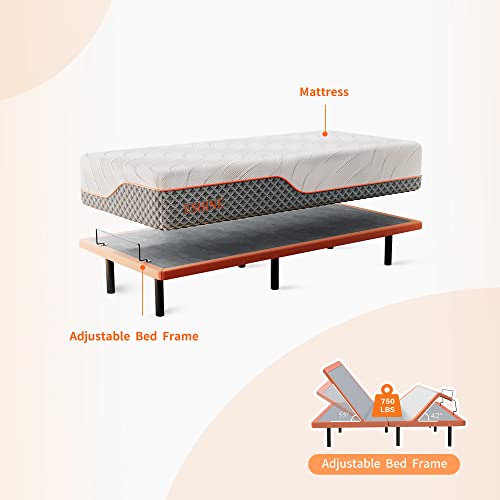 Split King Adjustable Bed Frame with Hybrid Mattress, Zero Gravity, Massage R919726