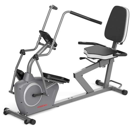 VANSWE Recumbent Exercise Bike with Arm Exerciser for Seniors Adults V646