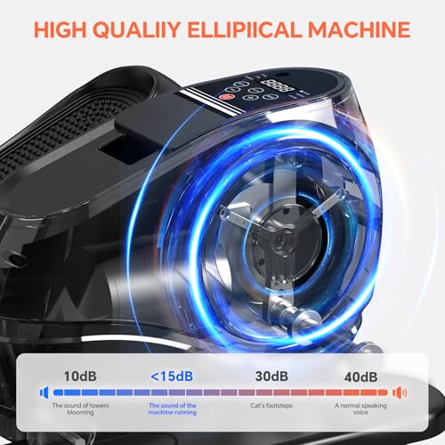 Under Desk Elliptical Machine with Remote Control, Quiet Electric Leg Exerciser L5782