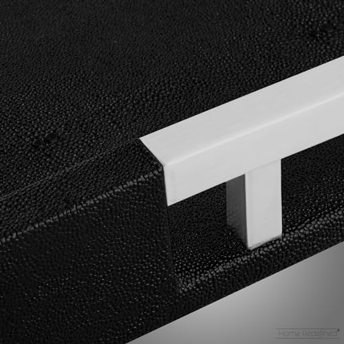 White Marble Faux Leather Decorative Tray with Handles D972626