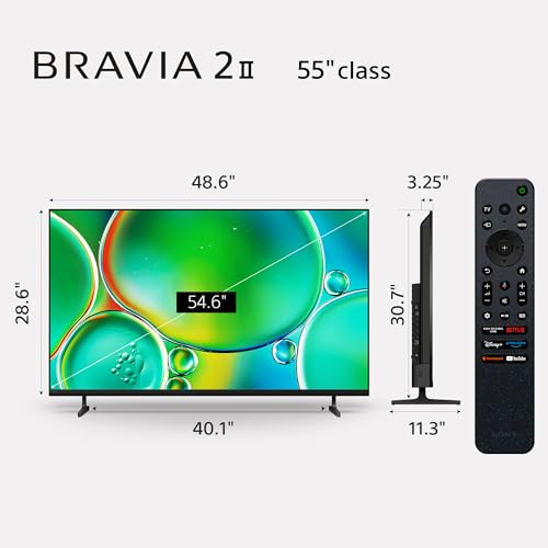 Sony BRAVIA 2 II 55 Inch 4K Ultra HD LED Smart TV with Google TV G214213