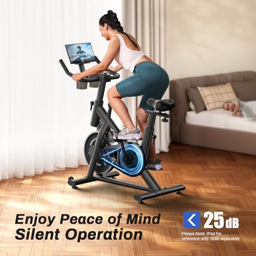 MERACH Exercise Bike, Low Noise Indoor Cycling Bike with App X955106