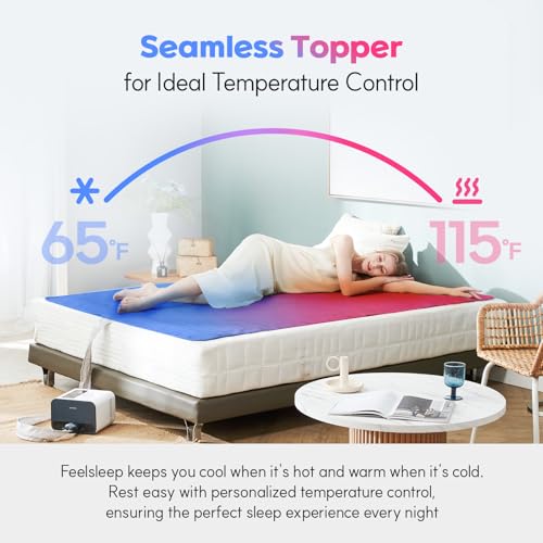 HuBDIC Feelsleep Electric Water Cooling and Heating Mattress Topper, Queen Size T1165