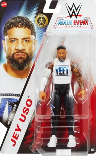 Mattel WWE Jey USO Action Figure Main Event Series #153 6-Inch Collectible J43280