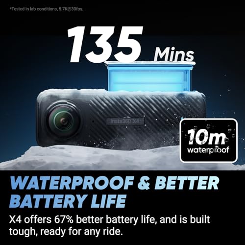 Insta360 X4 Motorcycle Bundle 8K Waterproof 360 Action Camera B647