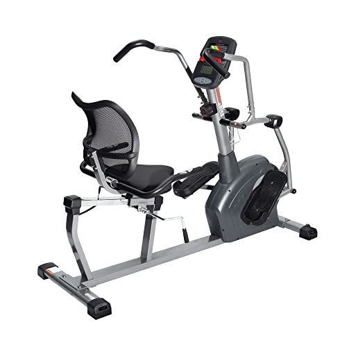 Sunny Health & Fitness Elite Recumbent Cross Trainer & Elliptical Machine with Arm Exercisers M861