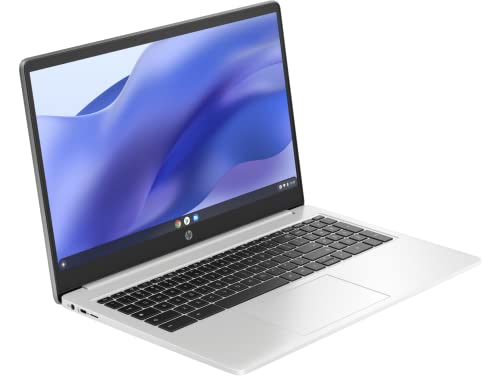 HP Chromebook 15 15.6" HD Laptop, Intel Pentium N6000, 8GB RAM, 128GB Storage, Silver N24809