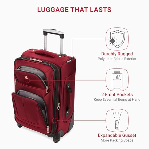 SwissGear Sion Softside Expandable Luggage, Black, 29-Inch C81483