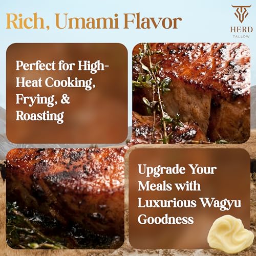 Grass Fed Wagyu Beef Tallow for Cooking, 32 Oz P588446
