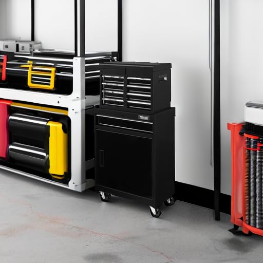 TUFFIOM 5-Drawer Rolling Tool Chest with Lockable Wheels X4579