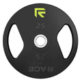 Cast Iron Weight Plates, Rubber Coated, 2" Steel Insert M845908