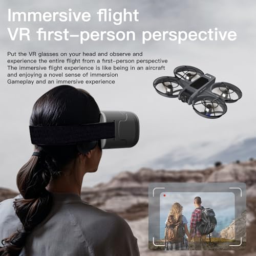 FPV Drone with VR Glasses Brushless Motor RC Quadcopter for Kids Adults C56299