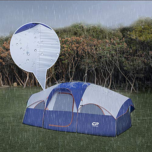 CAMPROS CP Tent 8 Person Weather Resistant Family Camping Tent with Carry Bag Z5924