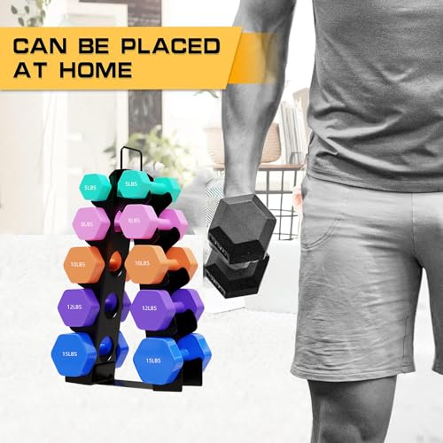 OKUGAFIT Compact A-Frame Dumbbell Rack for Home Gym D110256