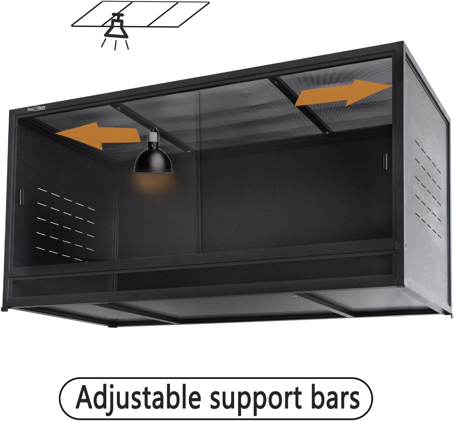 PVC Reptile Enclosure 120 Gallon Terrarium with Sliding Glass Doors S4983