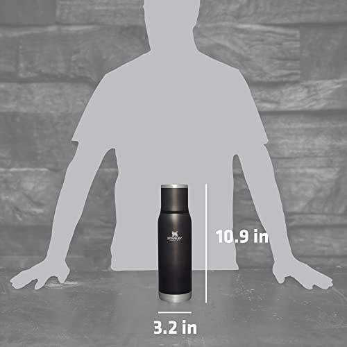 Stanley Adventure-To-Go Vacuum Bottle 25 oz Wide Mouth Insulated Stainless Steel Thermos, Blue Glow D5617