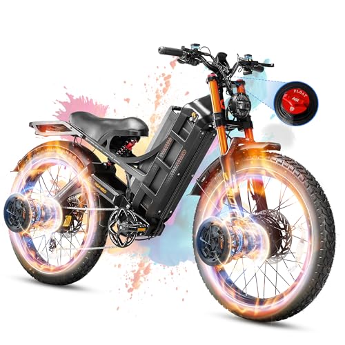 Romeo Pro 3 Electric Bike for Adults 5000W Dual Motor 60V 80Ah Fat Tire Full Suspension I27752