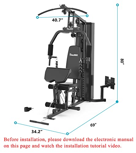 SincMill Home Gym Multifunctional Full Body Workout Equipment R3258