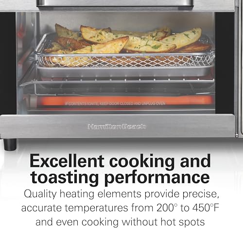 Hamilton Beach Sure-Crisp Air Fryer Toaster Oven Combo, Stainless Steel (31403) Z50563