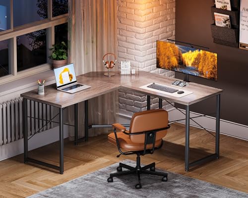 Casaottima L Shaped Gaming Desk Corner Desk for Home Office, 51 Inch, Black M173778