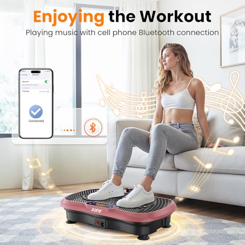 AXV Vibration Plate Fitness Platform Exercise Machine for Full Body Workout Q37919