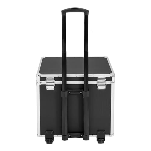 Locking File Storage Box with Wheels, Fireproof and Collapsible Y7536