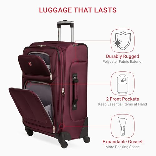 SwissGear Sion Softside Expandable Luggage, Black, 29-Inch C81483