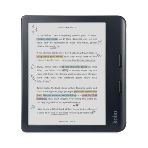 Kobo Libra Colour eReader 7" Glare-Free Colour E Ink Display, Black R62833