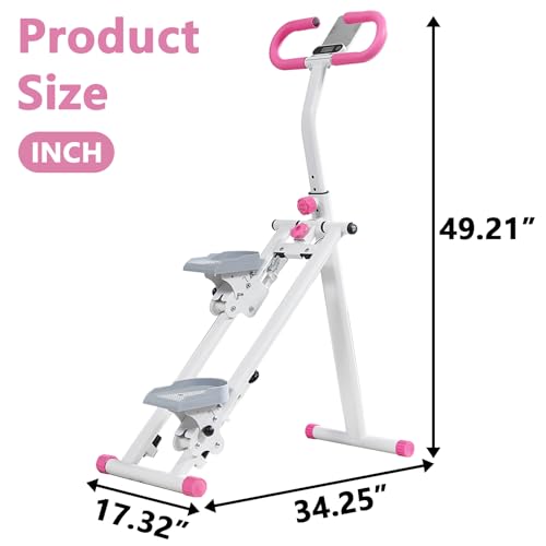 Vertical Climber Stair Stepper with Adjustable Handlebar for Home U9704