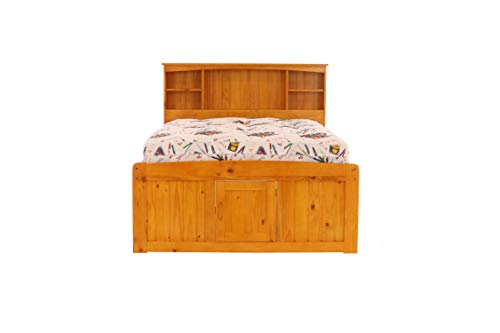 Discovery World Furniture White Full Bookcase Bed with 6 Drawers Z895159