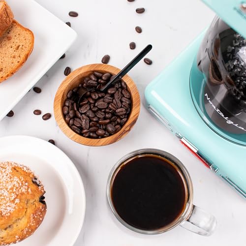 Nostalgia Retro 12-Cup Programmable Coffee Maker with LED Display, Aqua S6557