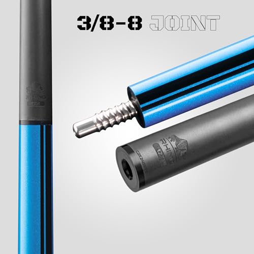 RHINO Nebula 2 Pool Cue - Carbon Fiber Shaft, Composite Butt, 12.4mm B23495