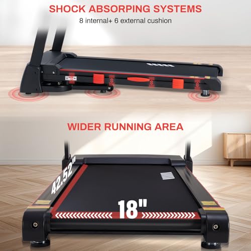Foldable Treadmill for Home with Auto Incline and Bluetooth N9768