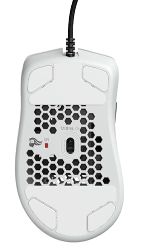 Glorious Model D Wired Gaming Mouse - 68g Honeycomb RGB Ergonomic, Matte White M160012